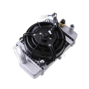 ATV Water Cooled Engine Cooler Radiator Cooling + Fan for 150cc 250cc PIT Quad - Picture 1 of 21