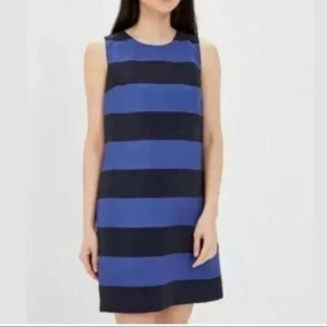 NWT Banana Republic Shimmer Stripe Shift Dress - Picture 1 of 9
