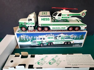 Vintage 1995 Hess Toy Truck And Helicopter -New In Box -Tested, Everything Works - Picture 1 of 11