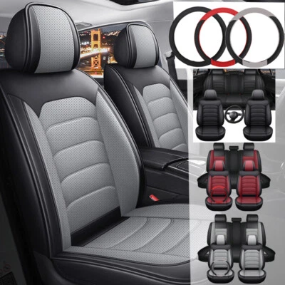 For Hyundai Elantra/Tucson/Sonata/Accent Nappa Leather Car Seat Covers Protector Foto 1 de 4