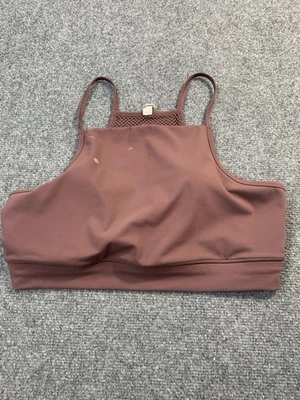 Vuori Sports Bra Womens Large Purple Plum Strap Mesh Active - Image 1 of 4