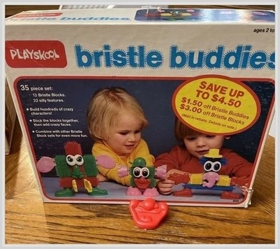 Playskool 1983 Bristle Buddies #809: pieza facial labio rojo - componente de repuesto Foto 1 de 4