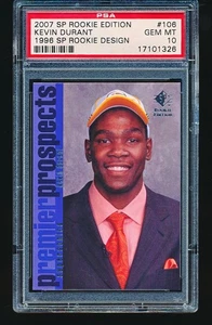 2007 SP Rookie Edition 1996 Design KEVIN DURANT Rookie #106 PSA 10 - Picture 1 of 2
