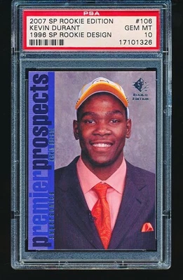 2007 SP Rookie Edition 1996 Design KEVIN DURANT Rookie #106 PSA 10 - Image 1 of 2