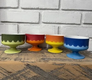 Vintage Fruit Dessert Bowl 1960s Psychedelic  - Picture 1 of 13