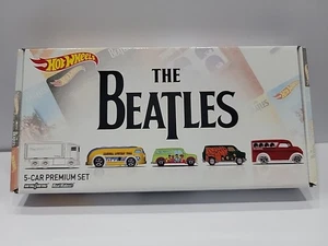 Hot Wheels 1/64 The Beatles 5 Car Premium Box Set 2017 sellado de fábrica - Imagen 1 de 3