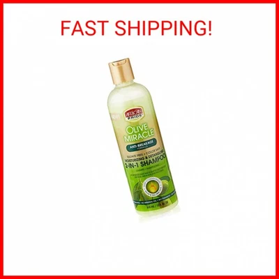 Olive Miracle 2-in-1 Shampoo & Conditioner, African Pride, 12oz - Image 1 of 2