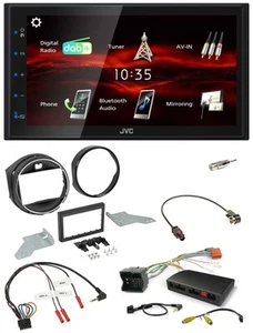 JVC USB Bluetooth Lenkrad DAB 2DIN Autoradio für BMW Mini F55/F56 2013-2016 schw - Bild 1 von 11