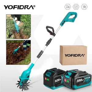 18V Akku Bodenhacke Akku Gartenfräse Elektrische Gartenfräse für Bodenlockerung - Bild 1 von 27
