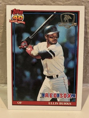 1991 Topps Desert Shield #70 Ellis Burks Boston Red Sox NRMT D - Image 1 of 2