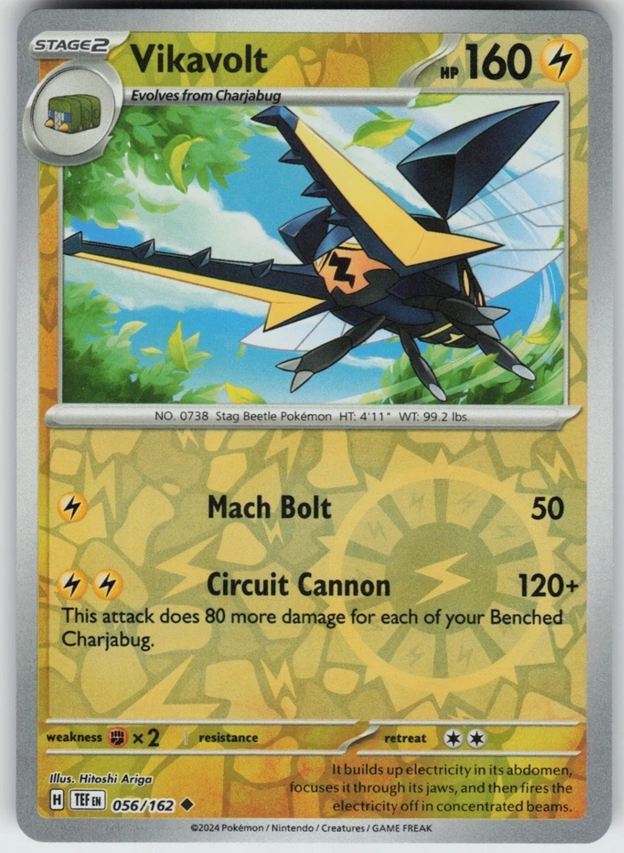 PO-01 Reverse Holo Vikavolt 056/162 Uncommon SV05: Temporal Forces - Image 1 of 1
