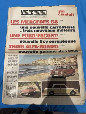 L’Auto-journal 18 Janvier 68 N446 Mercedes 68 Ford Escort Alfa Romeo - Photo 1/2