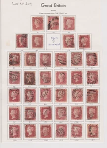 GB QV SG43/SG44 1d Penny Placas Rojas 71-224 Juego Completo Bueno a Fino Usado - Imagen 1 de 4