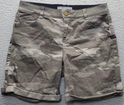 Bermuda Wit & Wisdom Feminina Tamanho 6 Multi Camuflagem Denim Design 5 Bolsos - Imagem 1 de 4