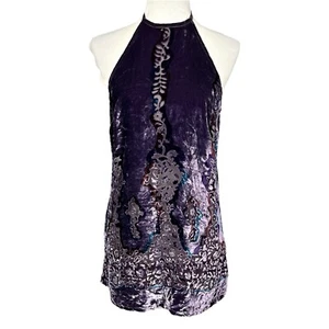 Vintage Y2K Victorias Secret Velvet Top Womens Medium Fairy Grunge Goth Halter - Picture 1 of 16