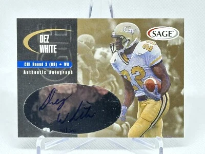 2000 SAGE Auto Gold /200 Dez White #A49 Rookie Autograph RC Bears - Image 1 of 2