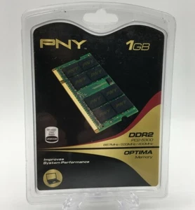 PNY Optima 1GB DDR2 667 MHz PC2-5300 Notebook SODIMM Memory (MN1024SD2-667) - Picture 1 of 2