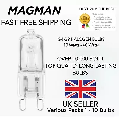 Halogen Bulbs  G9  Capsule 10W 18W 20W 25W 28W 33W 40W 60W Lamp Light  220v 12v - Image 1 of 4