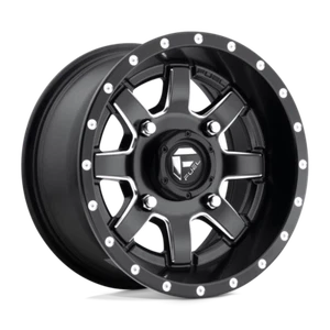 16x7 +13 Fuel UTV D538 Maverick 4x110 Matte Black Milled Wheels (Set of 4) - Picture 1 of 1