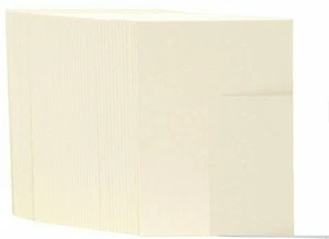 Künstler Sammelkarten in Creme oder Weiß 50 Stück - Bild 1 von 4