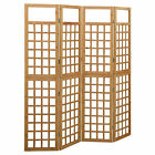 4-Panel Room Divider/Trellis Solid Fir Wood 161x180 I6A5