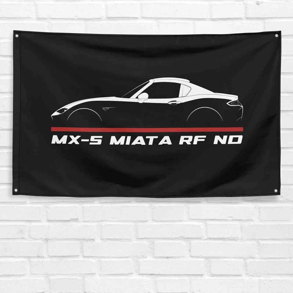 Подарок на день рождения баннер с флагом для энтузиаста Mazda MX-5 Miata RF ND 2016-2020 3x5 футов - Изображение 1 из 1