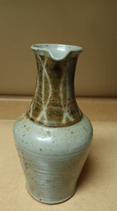 Vintage glasierte Tropfkeramik Kunstkeramik Krug Kanne signiert gebraucht - Bild 1 von 24