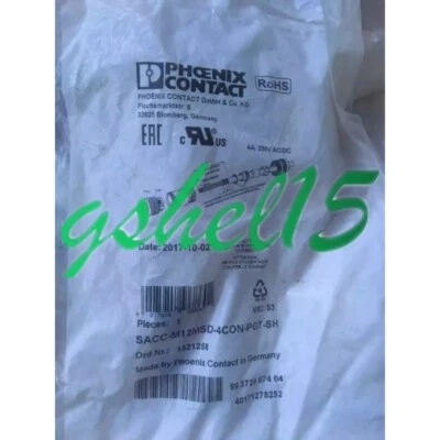 1PCS NEW Phoenix SACC-M12MSD-4CON-PG 7-SH - 1521258 System connector #HJ - Image 1 of 2