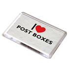FRIDGE MAGNET - I Love Post Boxes - Novelty Gift