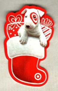 TARGET Bullseye in Christmas Stocking ( 2010 ) Die-Cut Gift Card ( $0 ) - Picture 1 of 1