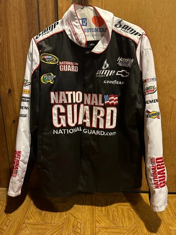 Dale Earnhardt Jr. Chase Authentic Driver Line National Guard Medium Jacket Cover