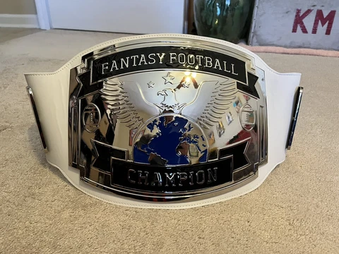 Fantasy Jocks Fantasy Football Championship Belt - White - U.S. Seller! Cover