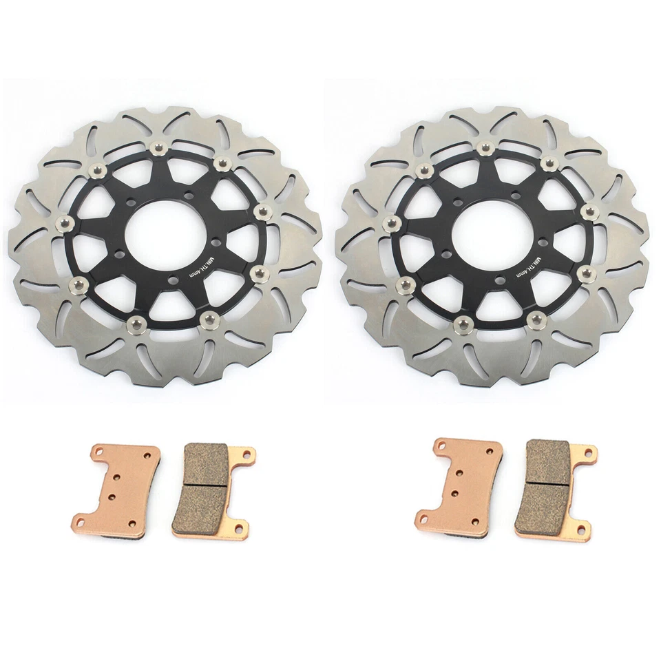 For Kawasaki Front Brake Rotors Pads ZX-10R Ninja 2008-2015 ZX-10R ABS 2011-2015 Foto 1 de 4