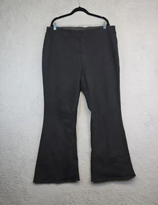 Pantalones de mezclilla Forever 21 para mujer talla grande 18 negros pierna acampanada cintura elástica tiro alto años 90 - Imagen 1 de 11