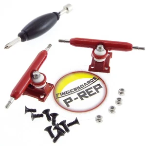 P-REP Solid Performance 32mm Fingerboard Trucks - Red - Picture 1 of 1