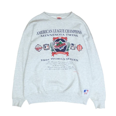 Vintage Minnesota Twins World Series Champions Nutmeg Sweatshirt XL 1991 90s MLB Cover