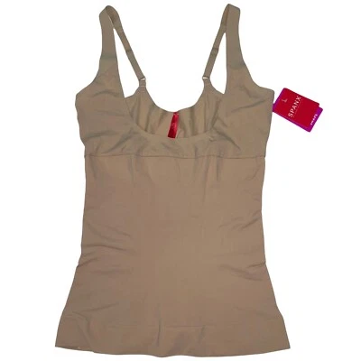 Tanque Spanx Cami Busto Abierto Dirigido Forma Firme Desnudo Negro Forma Mi Día SS0315 Foto 1 de 4