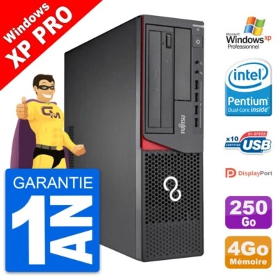 PC Fujitsu Esprimo E720 Dt Intel G3220 RAM 4Go Disco Duro 250Go Windows XP - Imagen 1 de 4