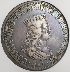 1683 NGC VF 30 Livorno Tallero Tollero Cosimo Medici Coin POP 1/0 (24031101D) - Picture 1 of 6