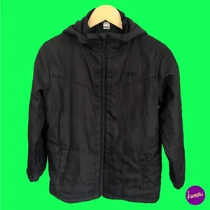 UMBRO Teen's Premium Waterproof Jacket, Hooded, Full Zip Up, Black, UK 12-13YO - Picture 1 of 6