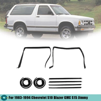 Fit For 1983-1993 1994 Chevrolet S10 Blazer GMC S15 Jimmy Door Seal Kit Black - Image 1 of 4