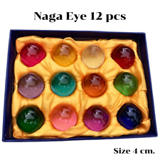 Naga Eye Crystal Ball Gem Amulet WealthThai Buddha Talisman Stone Charm Lucky