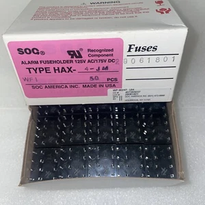 Lot of 10 HAX-4-JM HAX-4 SOC 4 Position Alarm Fuse Holders 125V AC / 175V DC - Picture 1 of 4