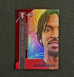 2024 Totally Certified - Jayden Daniels Rookie Portraits Mirror - Commanders RC - Picture 1 of 11