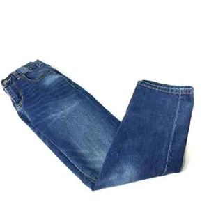 Old Navy Boys Jeans Size 12 Adjustable Waist Medium Wash Straight Leg #2 - Picture 1 of 10