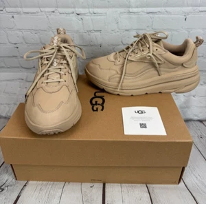 UGG beige nubuck sneakers shoes size 9.5 NEW - Picture 1 of 9