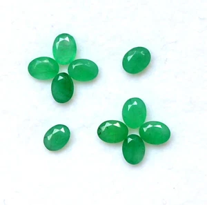 Natürlicher Smaragd Ovalschliff 4x3 mm Posten 11 Stck. 1,86 cts unbeheizt lose Edelsteine - Bild 1 von 7