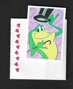 unbenutzt Vintage 1997 Warner Bros. Hallmark Happy Valentinstag Karte Michigan J Frosch - Bild 1 von 3