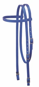 Weaver Leather Nylon Browband Headstall, Horse Size, 5/8" Wide,Blue, 35-2003 - Picture 1 of 1