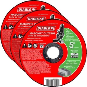 Diablo Original 3 Stück 5 Zoll Mauerwerk Trennscheibe - Typ 1 DBD050063101C-3PK - Bild 1 von 1